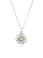 SOLD - Soleil Charm Pendant with Diamond by Adel Chefridi