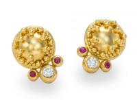 Classic Collection - "Button" Earrings by Zaffiro
