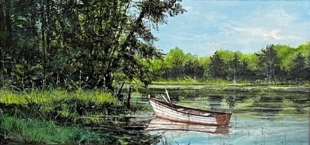 SOLD - Dory on the Lake by Lou Messa