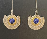 Goddess earrings with Lapis by Ninika