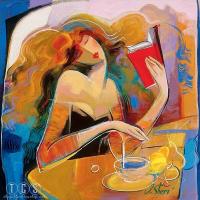 Poetry Reading - SOLD by Irene Sheri