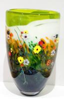 Garden Series Vase in Lime and White by Shawn Messenger
