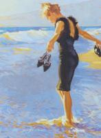 SOLD - Model at Sunset I by Kim Starr