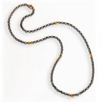 Etrusco Station Necklace with Twist Links by Zaffiro