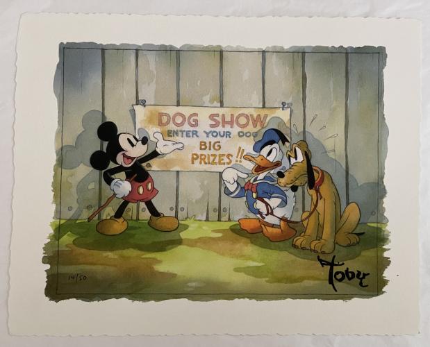 Dog Show by Toby Bluth Disney Artist